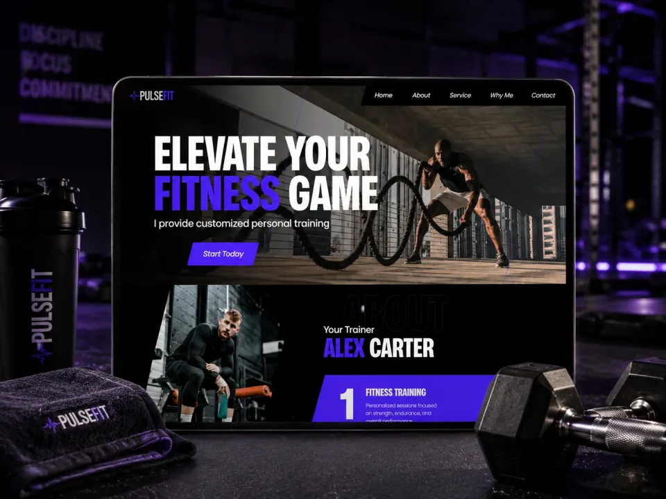 Sitio web · Entrenador personal