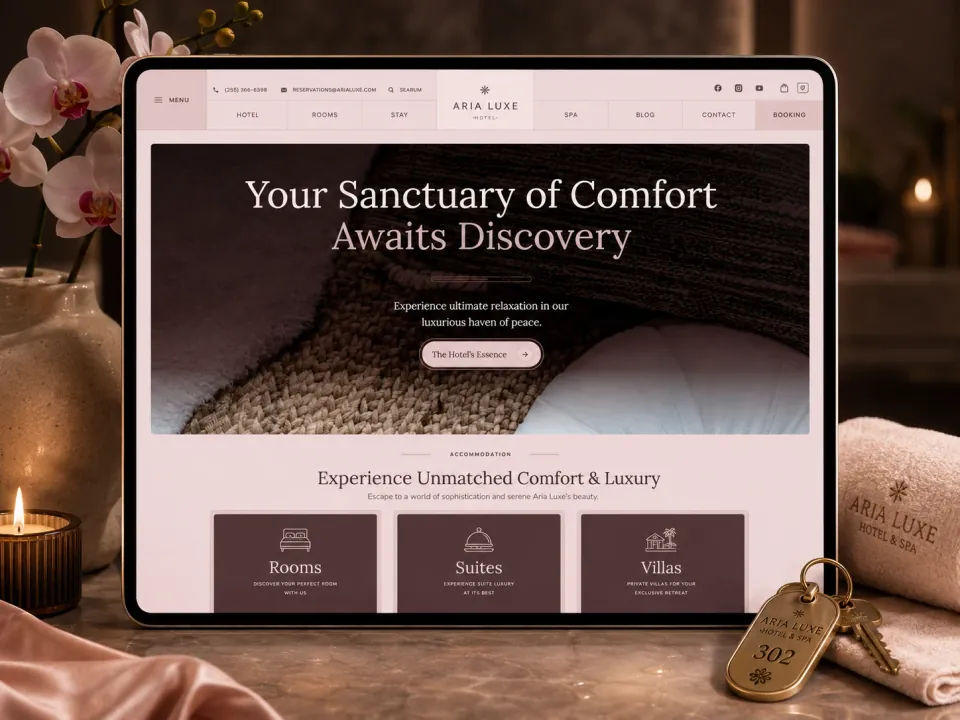Sitio web · Hotel boutique