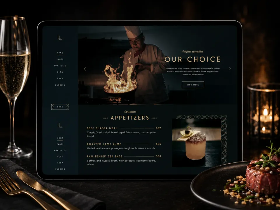 Sitio web · Steakhouse