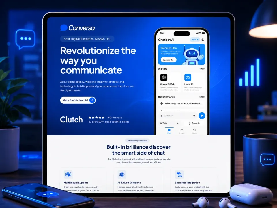 Sitio web · SaaS de chatbot con IA
